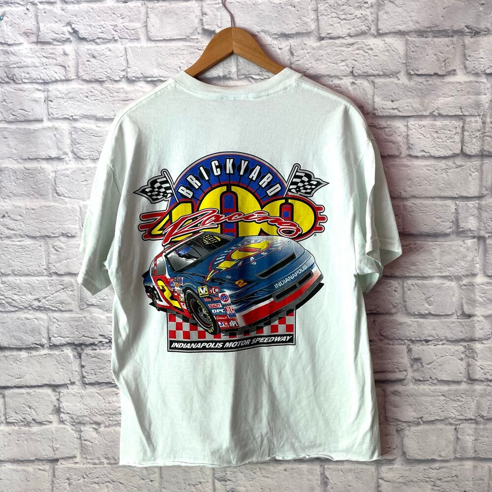 Vintage Nascar Brickyard 400 Racing Graphic T-shirt